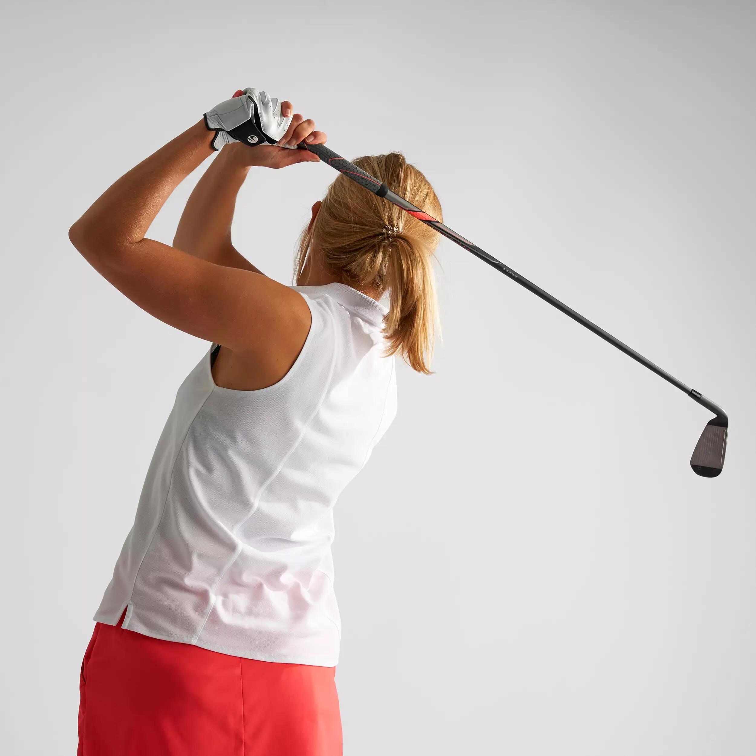 Women's Golf Breathable Polo Shirt - White 6/7