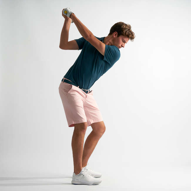 INESIS Men's Golf Shorts Pink Decathlon