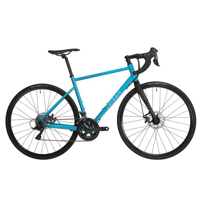 Triban RC 500 Disc Road Bike Sora Turqoise Blue