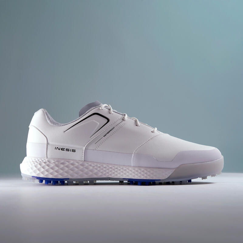CHAUSSURES GOLF HOMME GRIP WATERPROOF BLANCHES