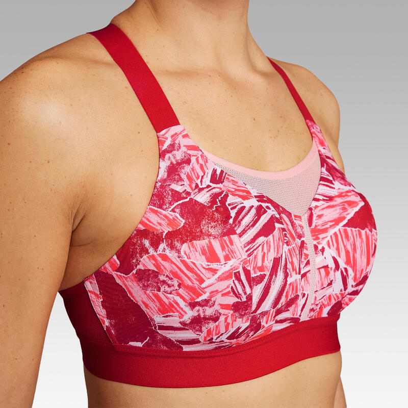 BRASSIERE DE RUNNING CONFORT
ROUGE ROSE CAMOUFLAGE