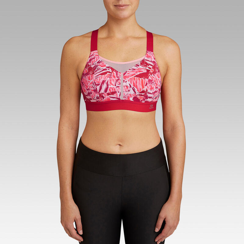 BRASSIERE DE RUNNING CONFORT
ROUGE ROSE CAMOUFLAGE
