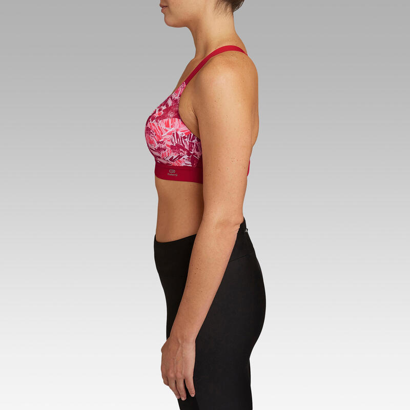 BRASSIERE DE RUNNING CONFORT
ROUGE ROSE CAMOUFLAGE
