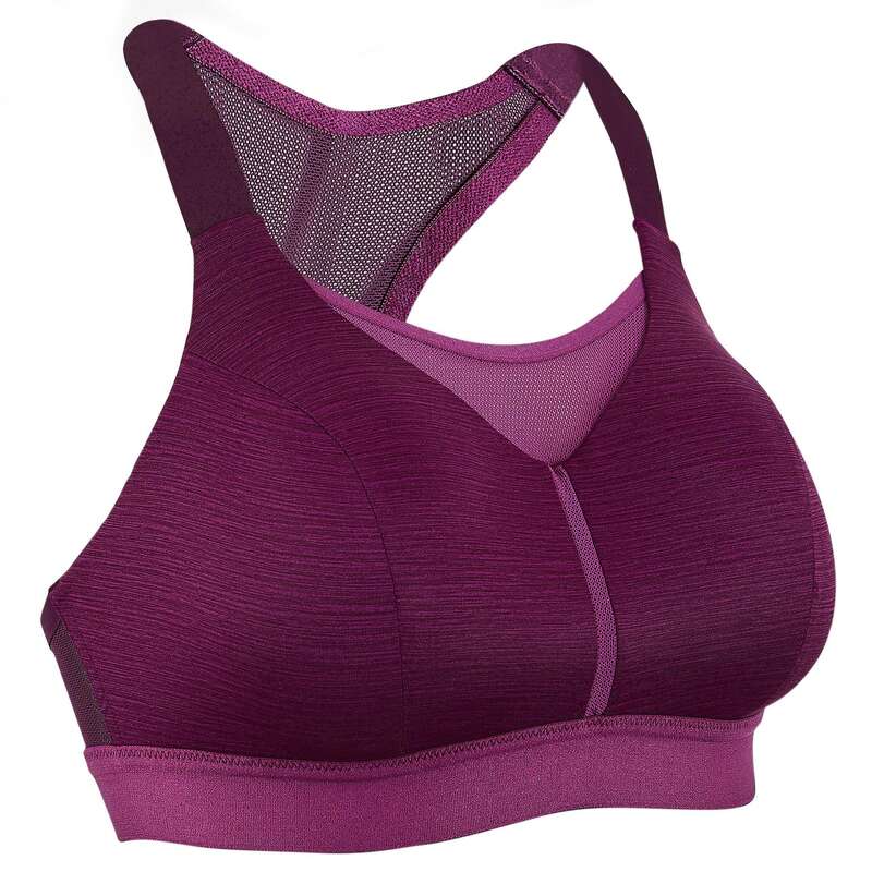 KALENJI COMFORT RUNNING BRA PLUM | Decathlon