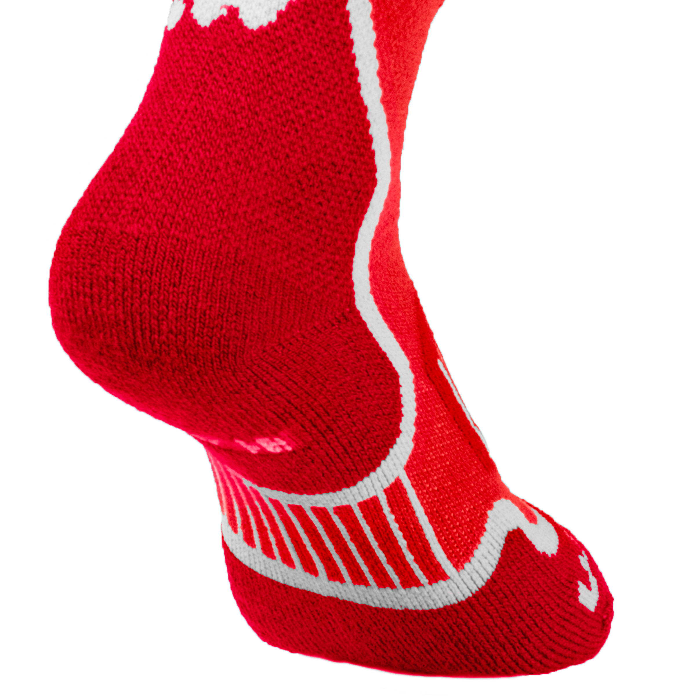 300 Children's Ski Socks - Red Maroon 5/7