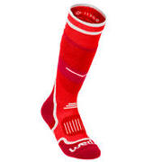 CALCETINES DE ESQUÍ NIÑOS 300 ROJO BURDEOS