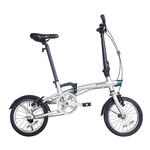 B'TWIN Folding Bike Tilt 500 14" - Light Gray