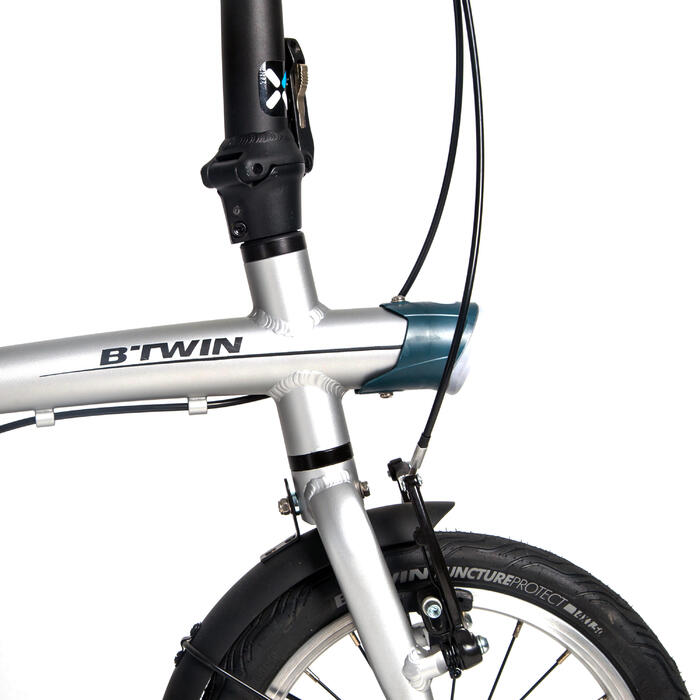 Tilt 500 XS 14in Folding Bike - Silver