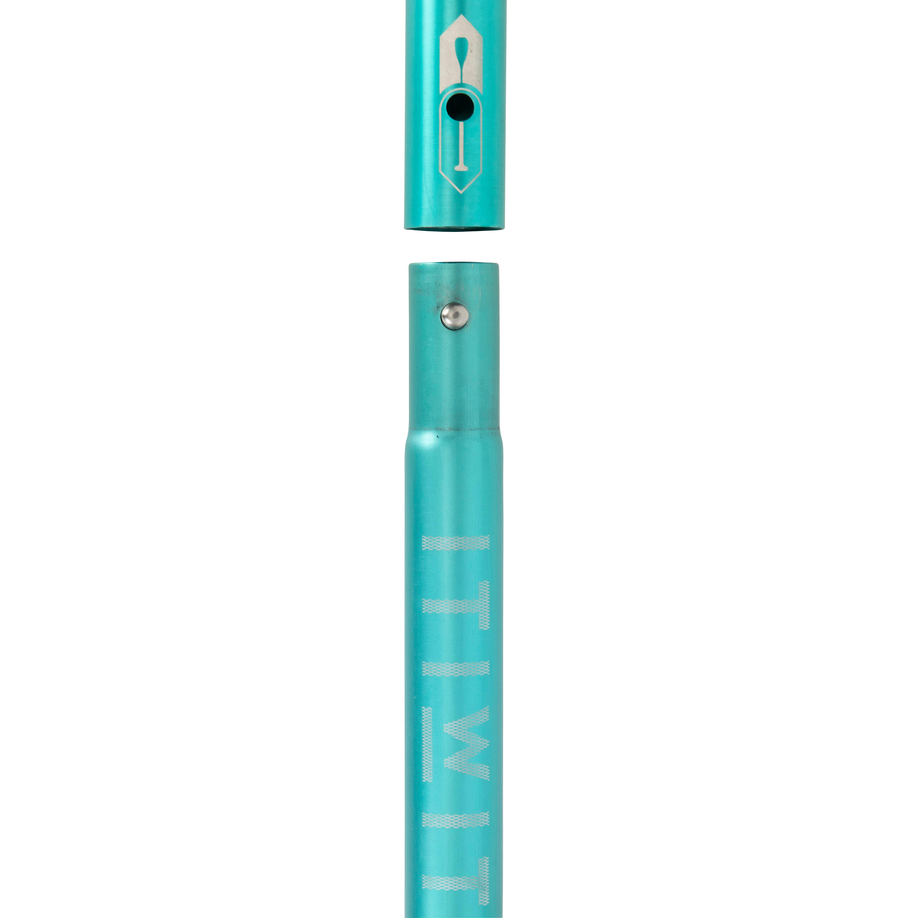 PAGAIE DE STAND UP PADDLE 100 DEMONTABLE REGLABLE 170-220 CM VERTE 3 PARTIES 7/10