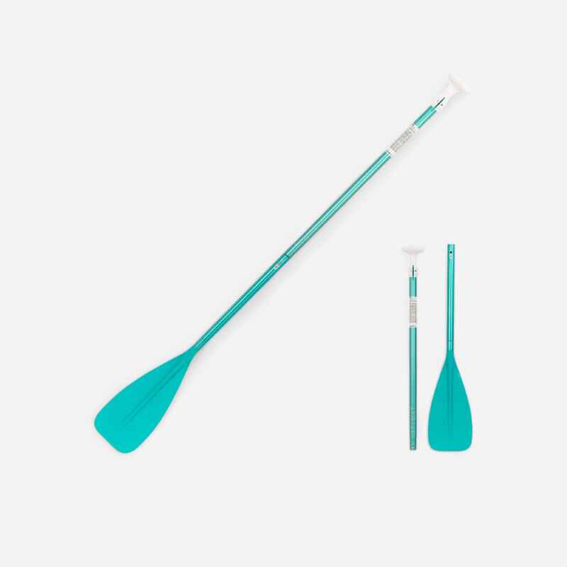 SUP-Paddel Stand-Up-Paddel zerlegbar/verstellbar 3-teilig 170–220 cm - 100 grün