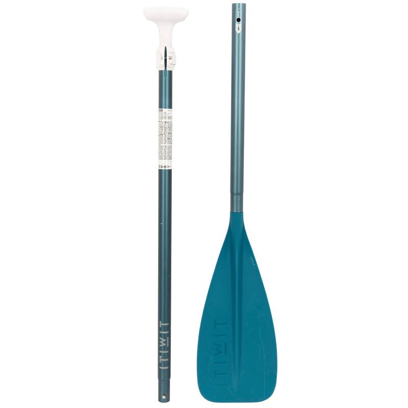 Verstelbare en demonteerbare peddel voor stand-up paddling 170-220 cm blauw