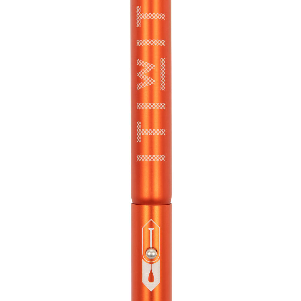 Trīsdaļīgs, pielāgojams, saliekams stāvus airēšanas airis, 170–220 cm, oranžs