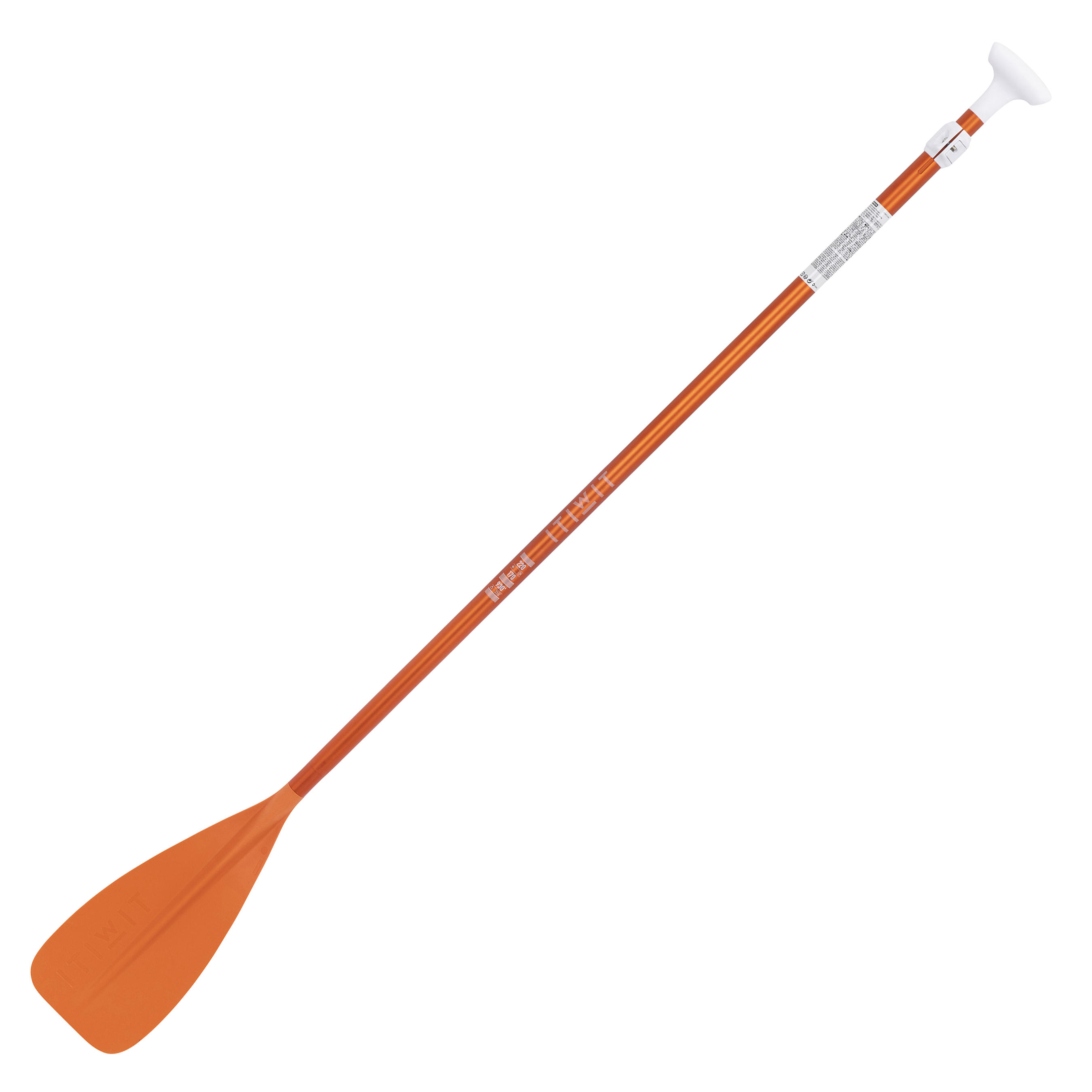 Itiwit 2-part Stand-up Paddleboard Paddle 100 Adjustable 170-220cm - Orange