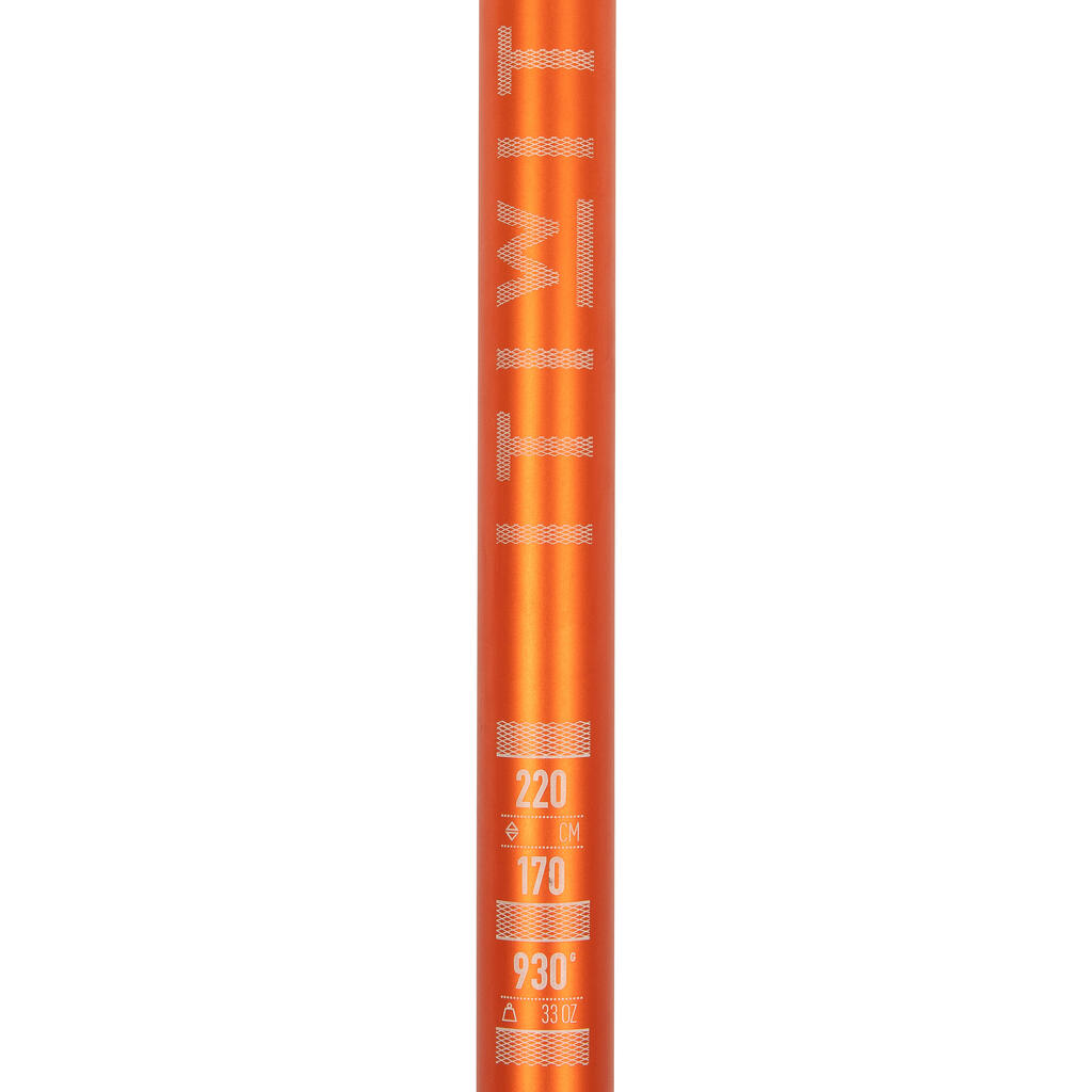 Pielāgojams SUP dēļa airis “100”, 170–210 cm, oranžs