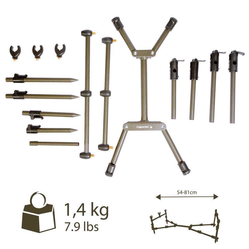 Rod Pod 1 Small 3 Cannes Carp Fishing Rod Pod Caperlan