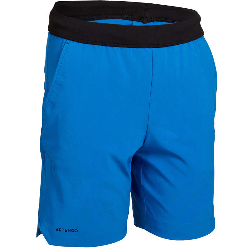 JUNIOR WARM APPAREL Squash - 900 Boys' Shorts - Blue ARTENGO - Squash Clothing