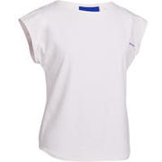 MAJICA ZA TENIS 500 ZA DJEVOJČICE BIJELA