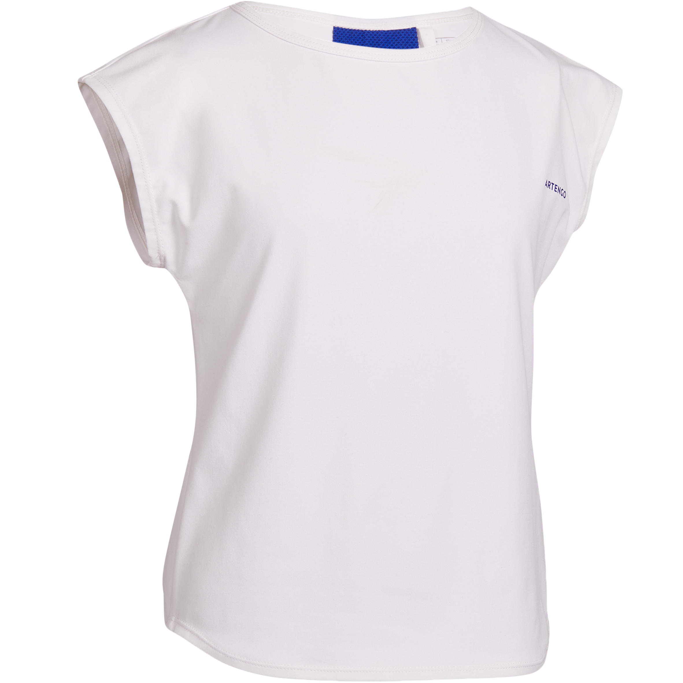 Artengo T Shirt Meisjes 500 Wit artengo kopen in de aanbieding