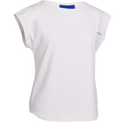 T-SHIRT FILLE 500 BLANC