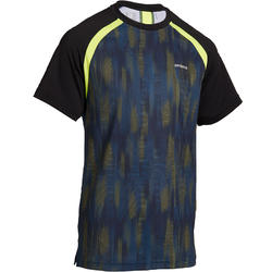 T SHIRT ENFANT 500 NOIR JAUNE