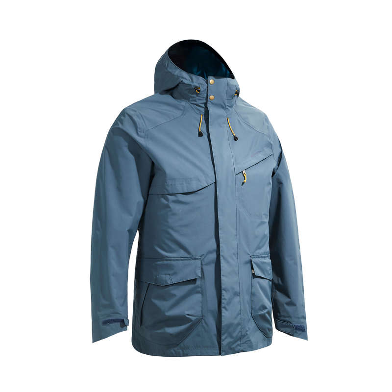 QUECHUA NH400 Men's Waterproof Jacket Grey Decathlon