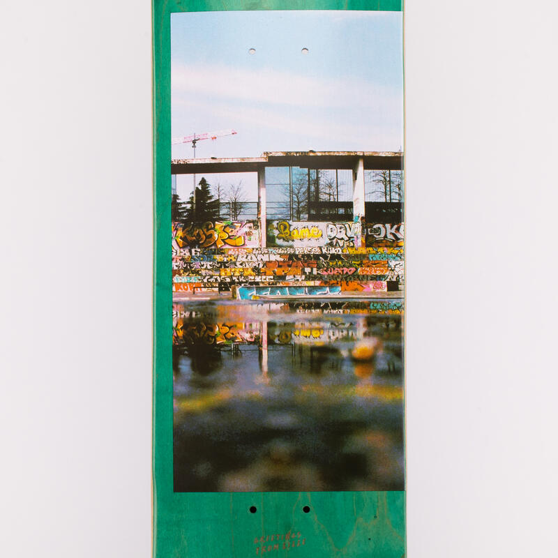Skateboardová deska z javoru DK120 Greetings 7,75" zelená 