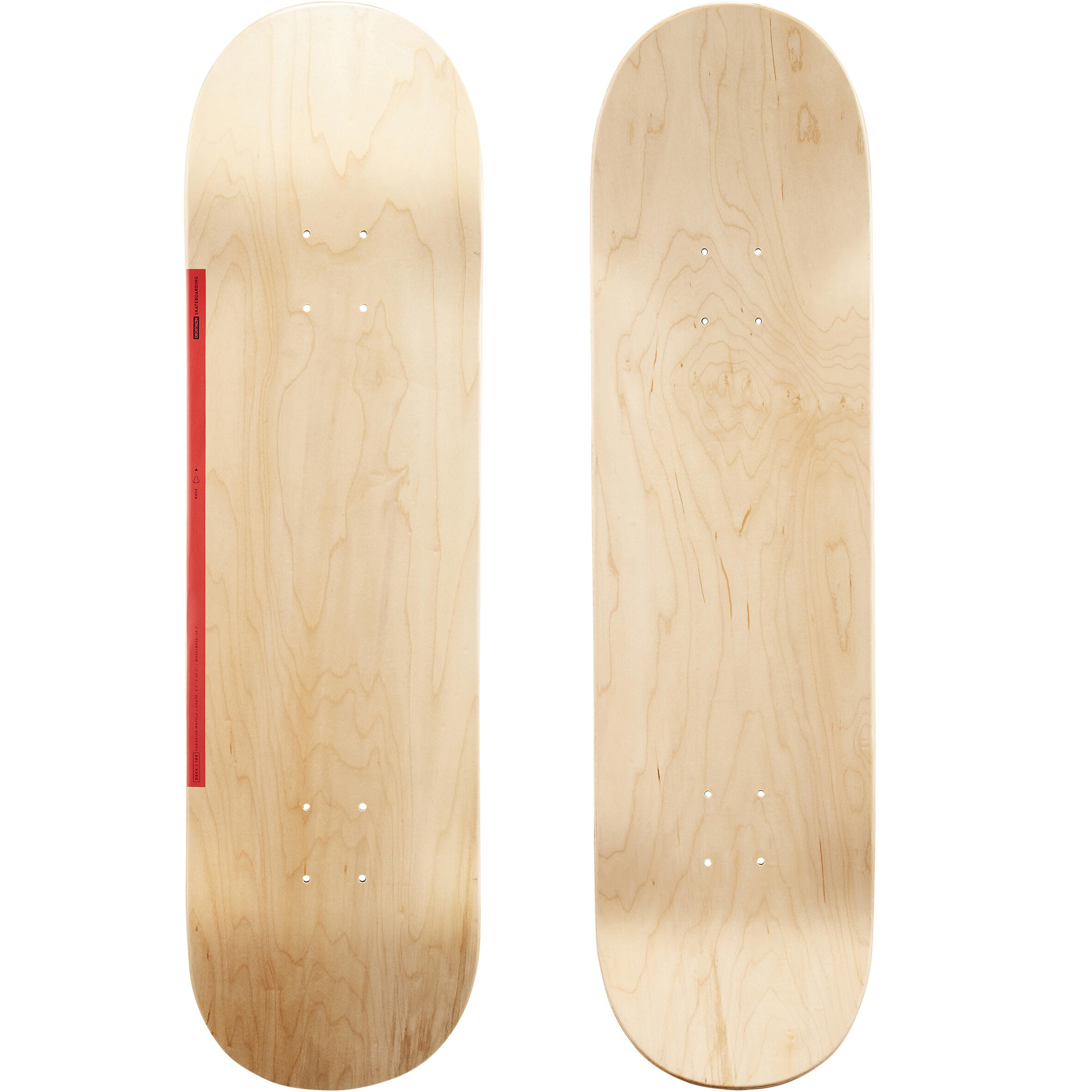 8.75" Skateboard Deck 100 Wood Oxelo Decathlon