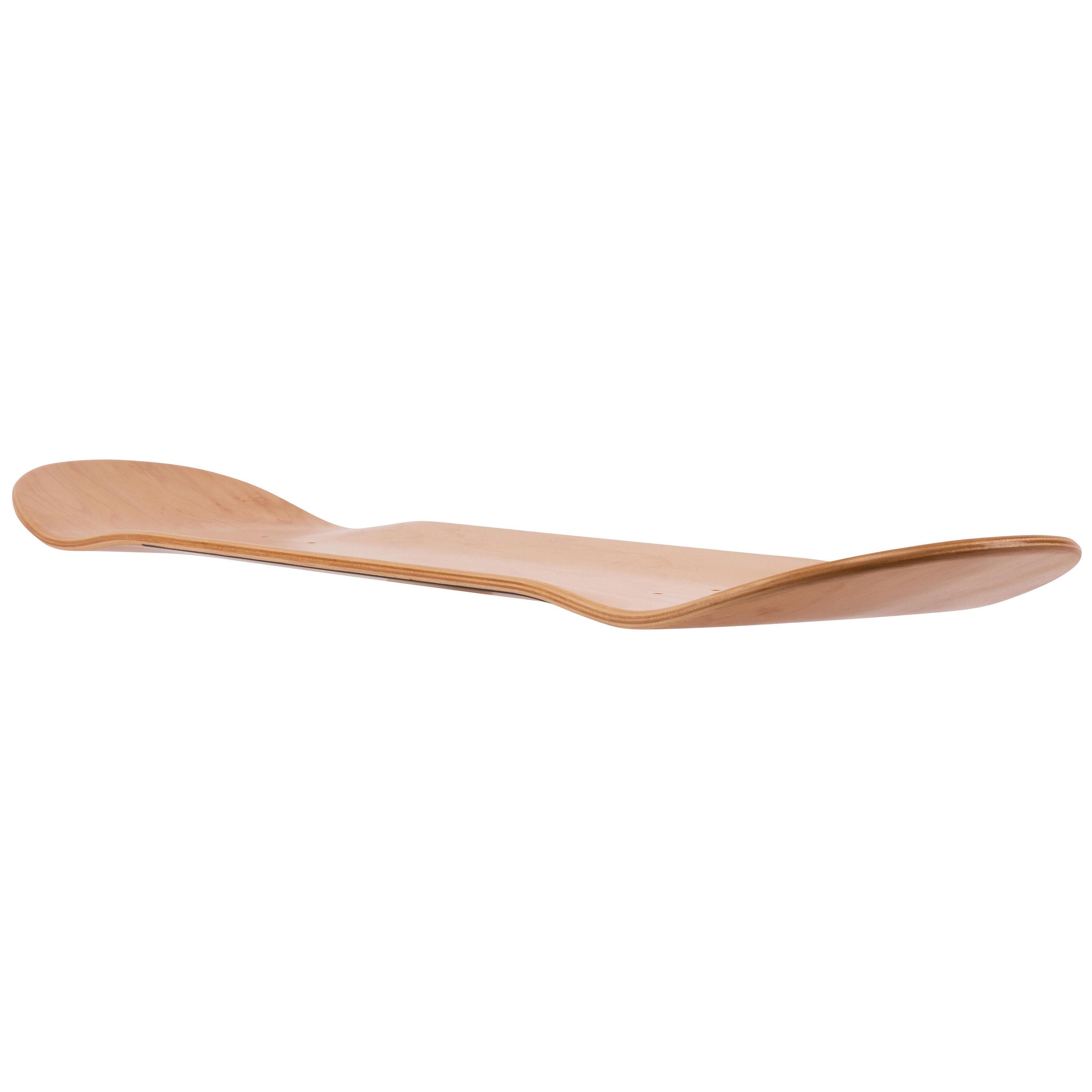 Maple Skateboard Deck DK100 8.75" - Wood/Black 2/8