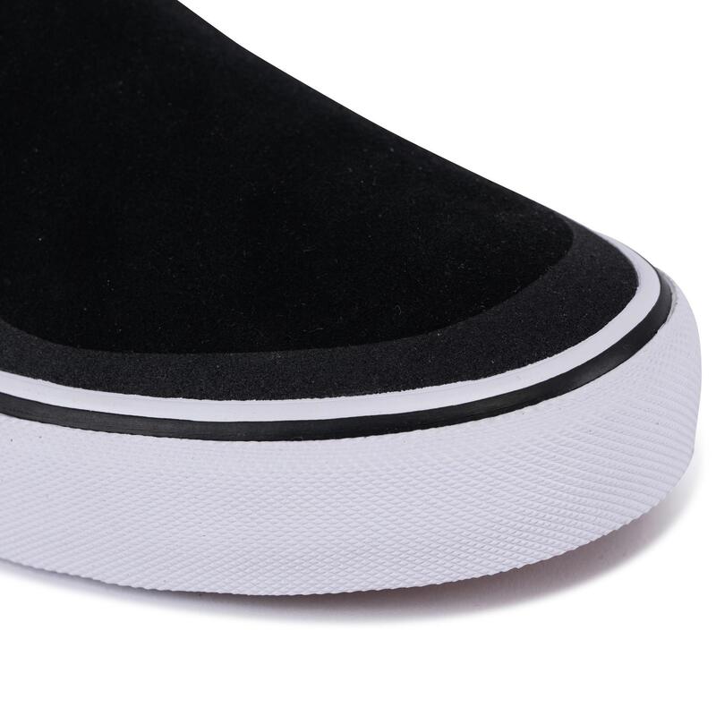 Zapatillas bajas Slip-On de skateboard adulto VULCA 500 negro / blanco