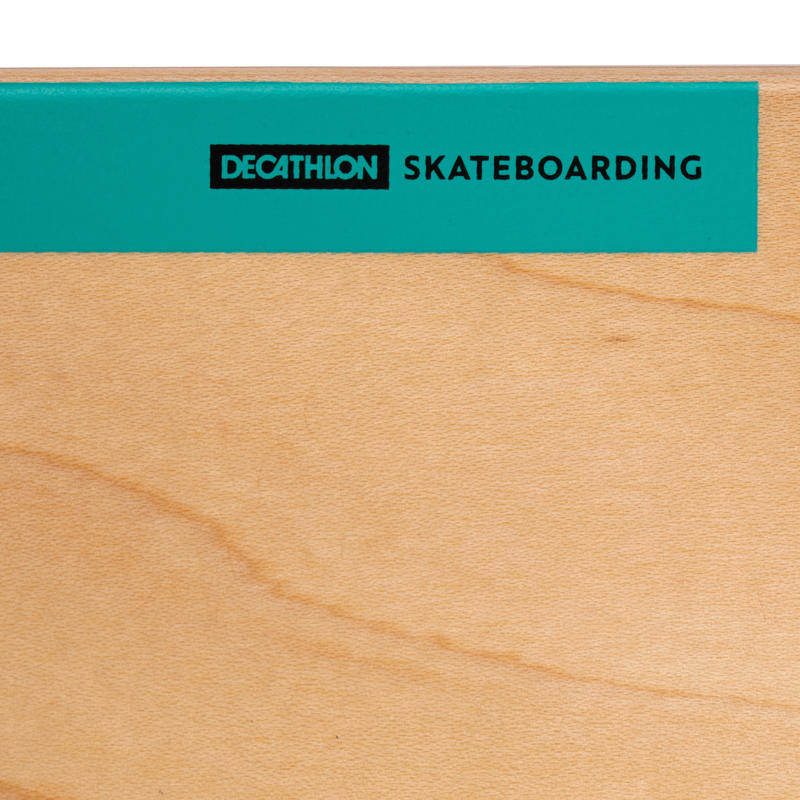 Maple Skateboard Deck DK100 7.75" Wood/Green Decathlon