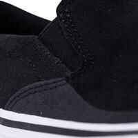 Chaussures basses Slip-On de skateboard adulte VULCA 500 noire / blanc