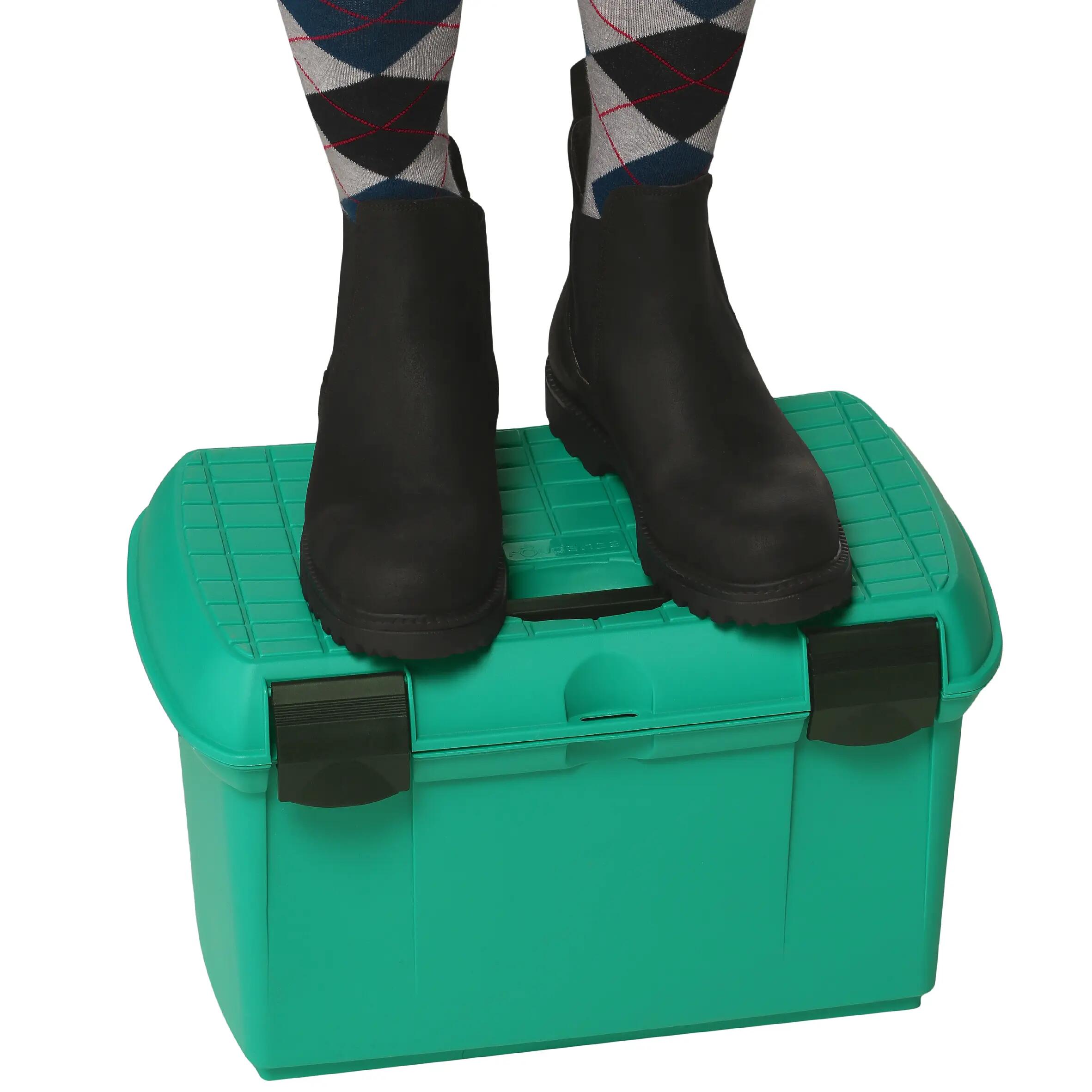 GB500 Horse Riding Grooming Box - Green/Black 7/9