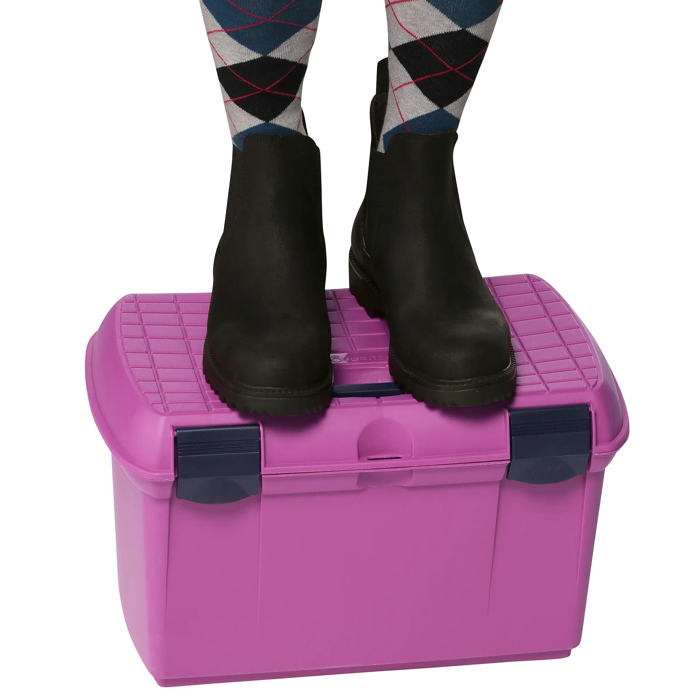 GB500 Horse Riding Grooming Case - Plum/Navy 7/9