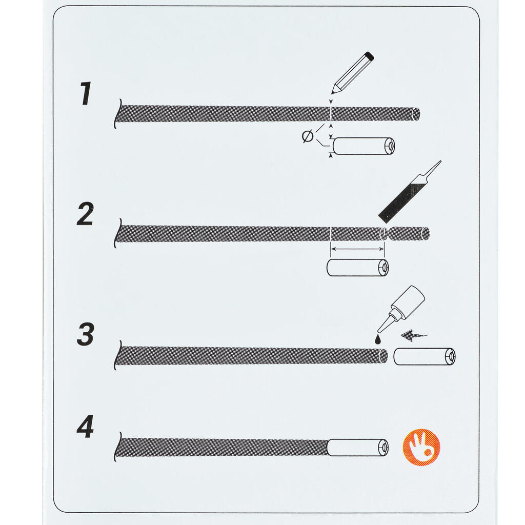 TEFLON POLE BUSH ETT PF-PA 1.6/1.8 / 1.2mm