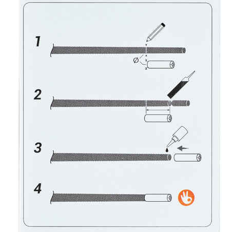 TEFLON POLE BUSH ETT PF-PA 1 / 1.2mm