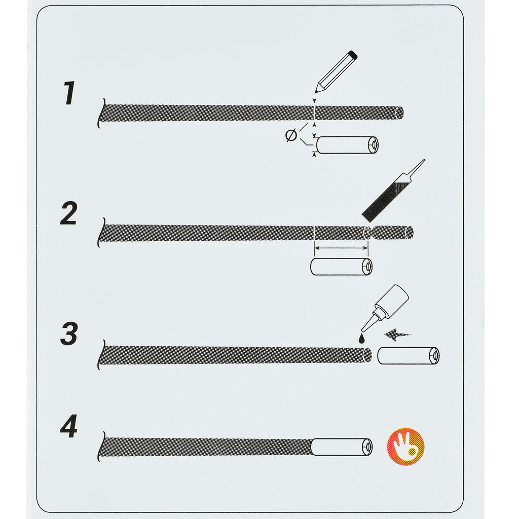 Čahure za štap za ribolov ETT PF-PA 1,6/1,8/1,2 mm