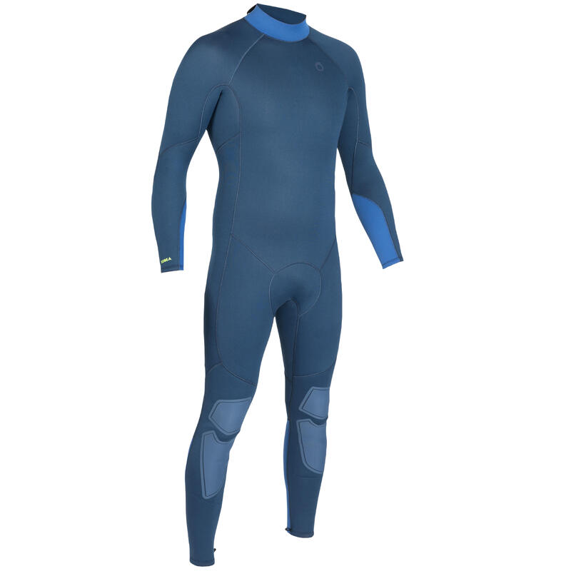 Erkek Dalış Neopren Wetsuiti - 3mm - Mavi - 500