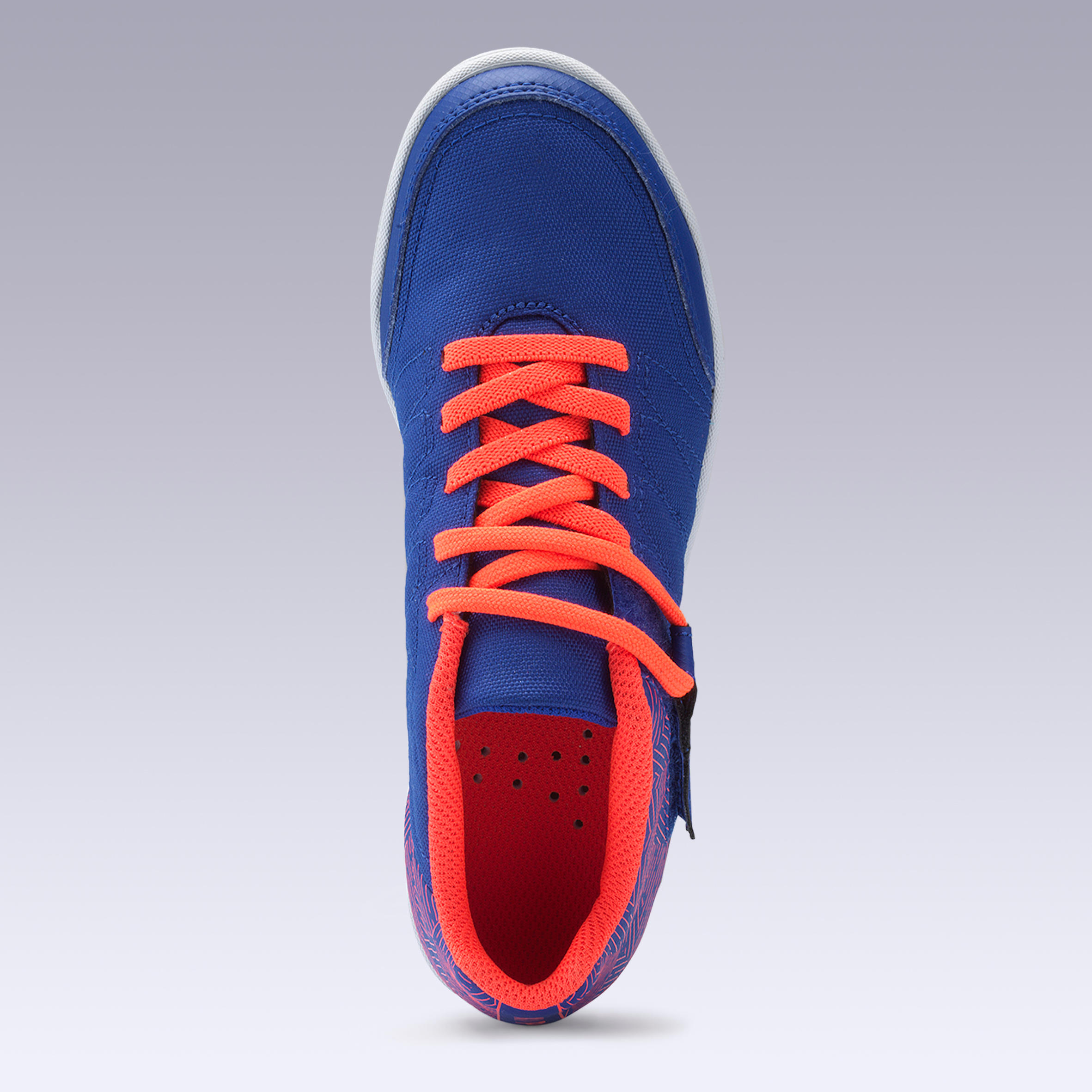 CLR 500 Kids' Rip-Tab Futsal Trainers - Blue/Orange 5/14