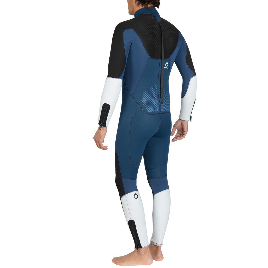 Neoprene SCD scuba diving suit 900 5 mm with back zip