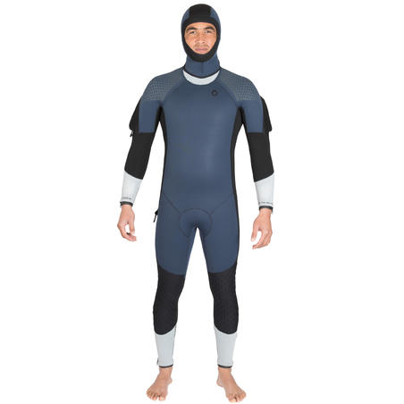 Men's neoprene semi-waterproof scuba diving wetsuit SCD 500 SD 7mm