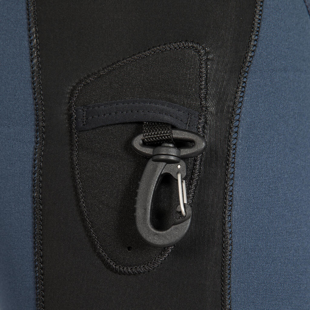 Modra in siva moška potapljaška obleka iz 7-mm neoprena SCD 500 