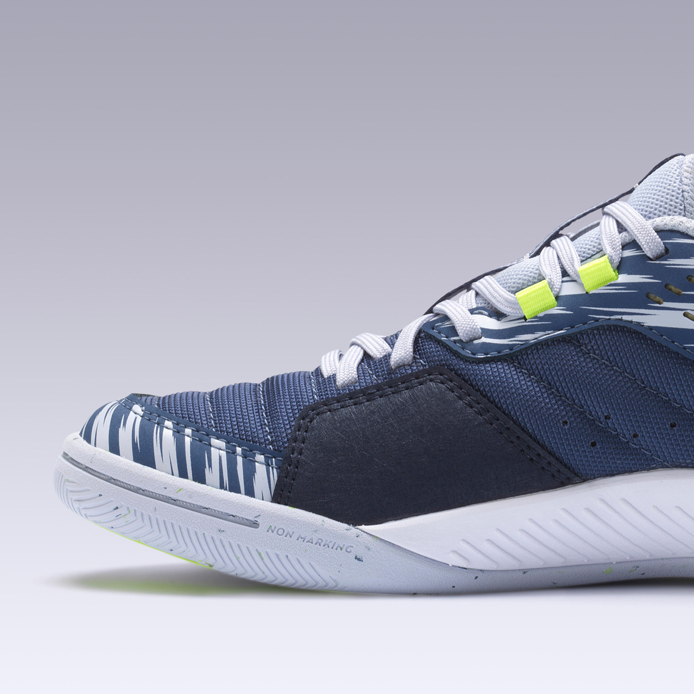 Eskudo 500 Kids' Futsal Trainers - Blue/Grey 9/12