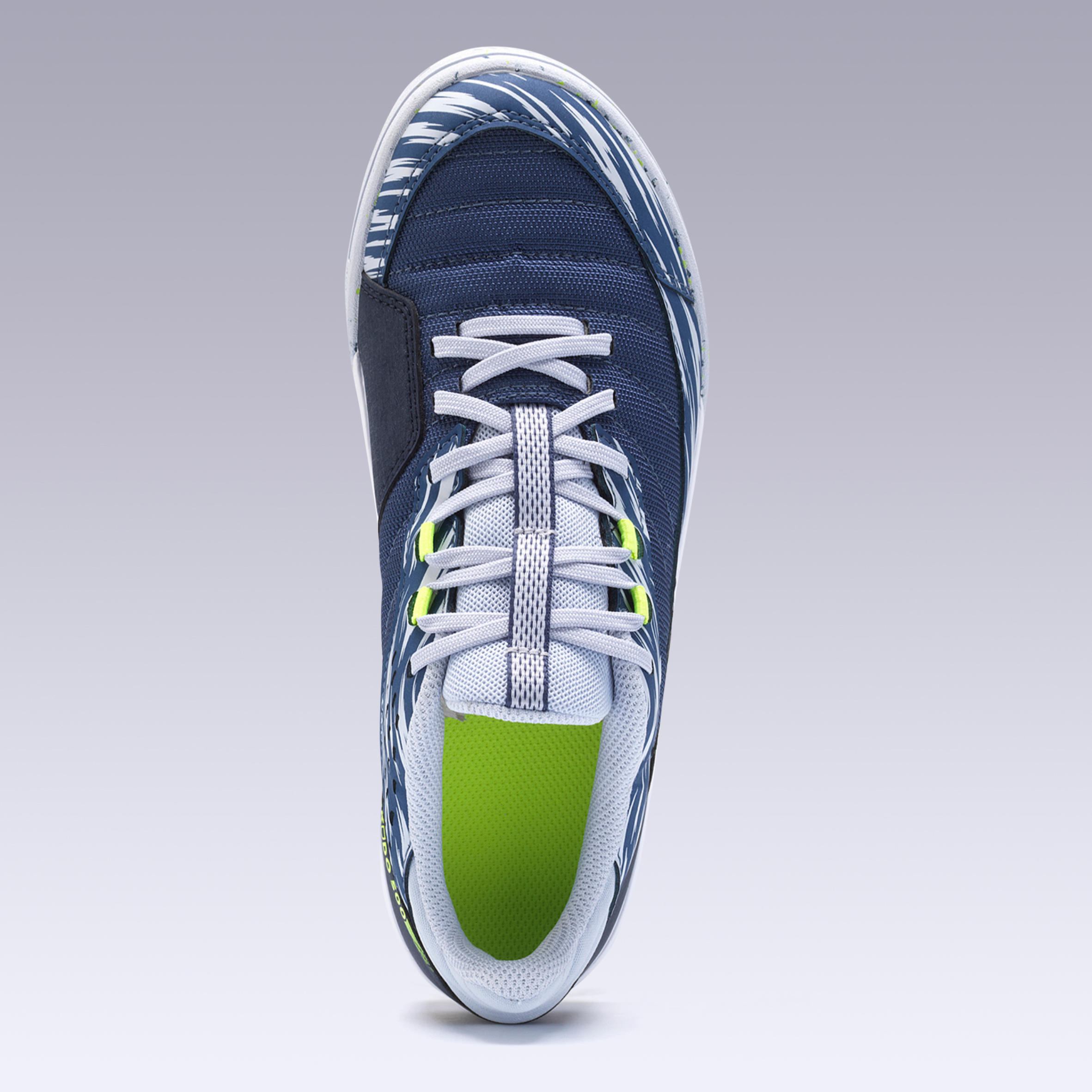 Eskudo 500 Kids' Futsal Trainers - Blue/Grey 7/12