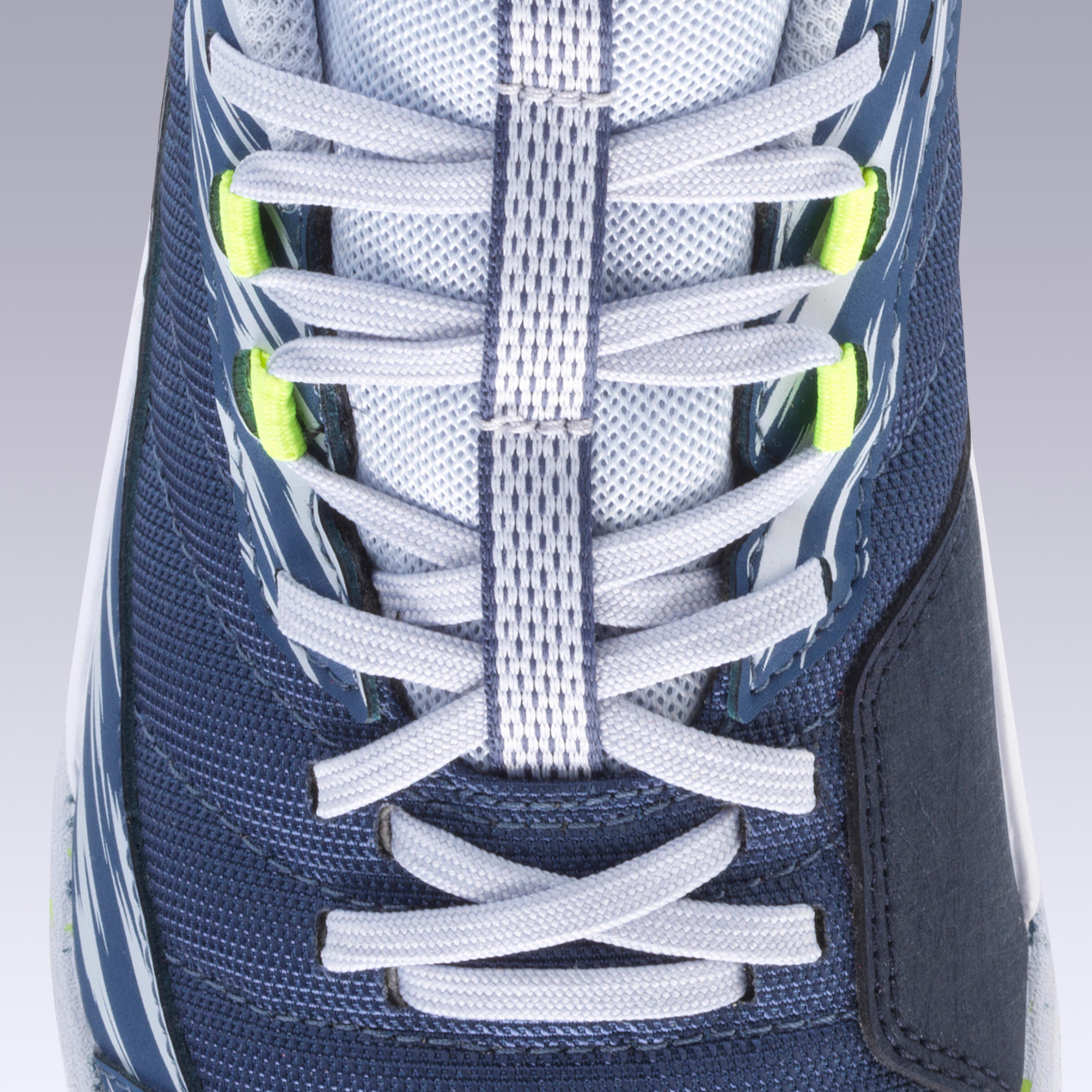 Eskudo 500 Kids' Futsal Trainers - Blue/Grey 10/12