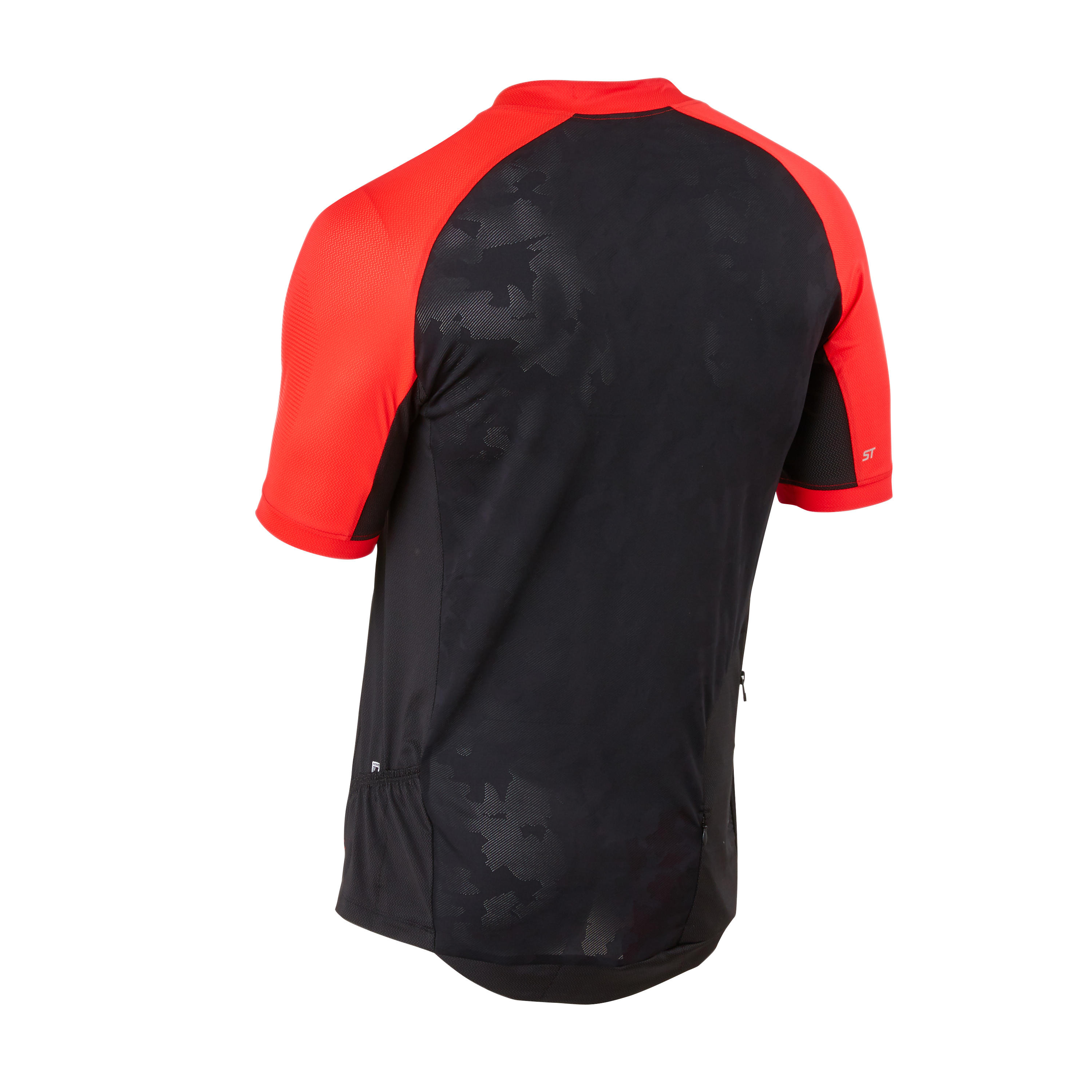 Short-Sleeved Mountain Biking Jersey - Black/Red 9/9