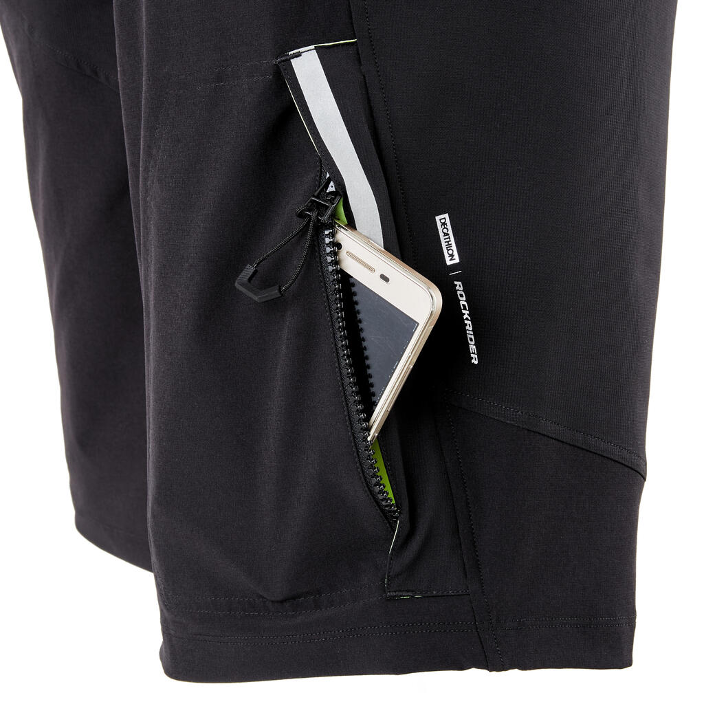 Padded Mountain-Biking Shorts - Black