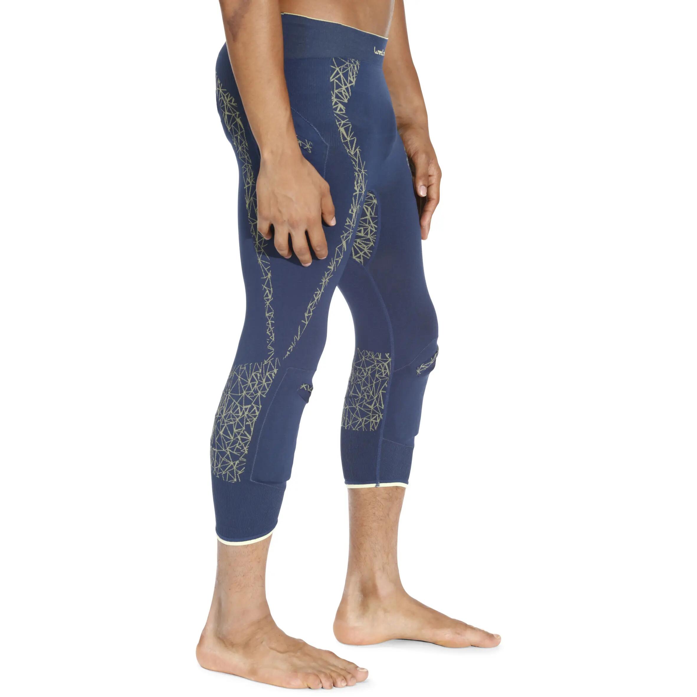 Myslim Men'S Ski Base Layer Trousers - Blue 3/10