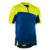 Kurzarm-Radtrikot MTB ST 500 Herren blau/gelb