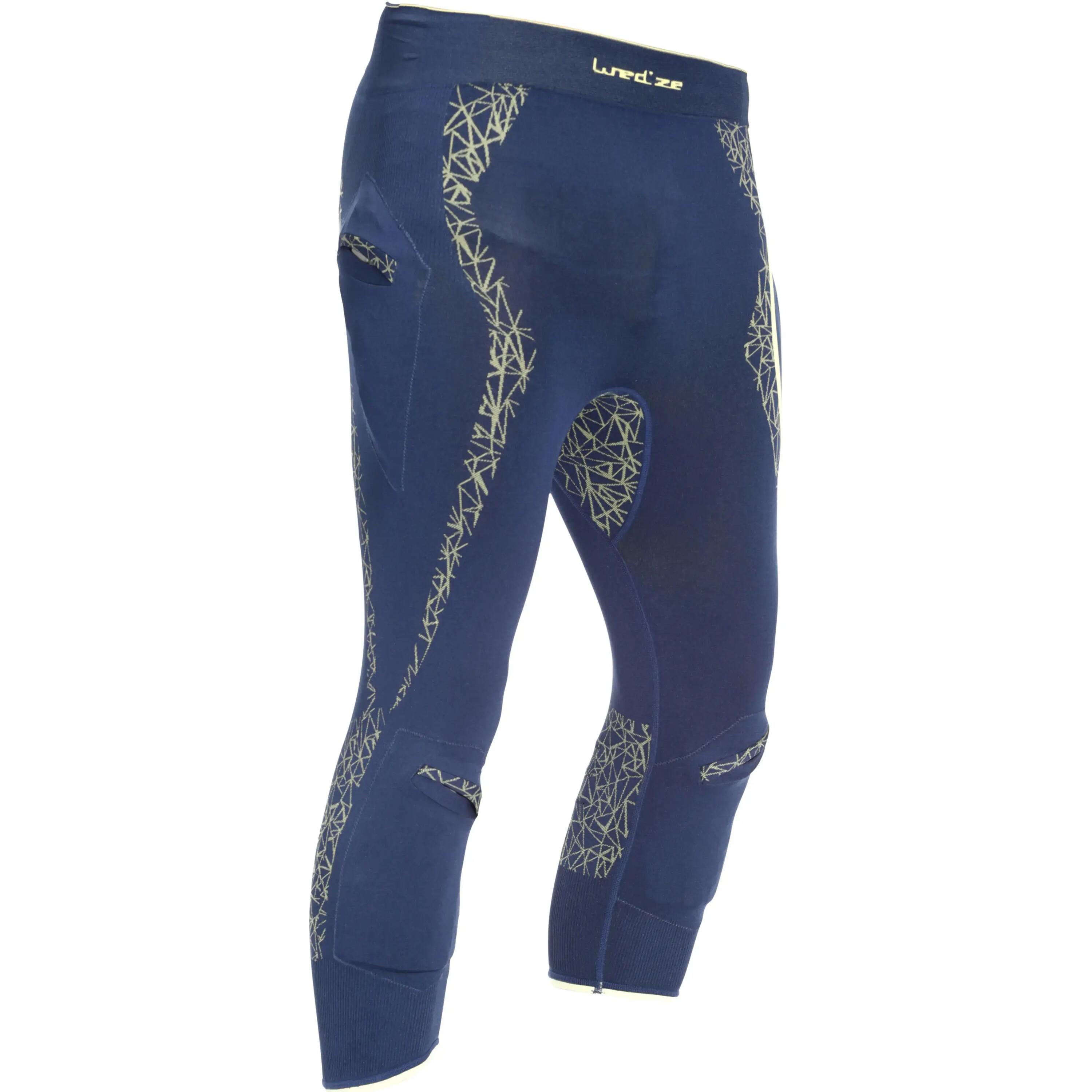 Myslim Men'S Ski Base Layer Trousers - Blue 1/10