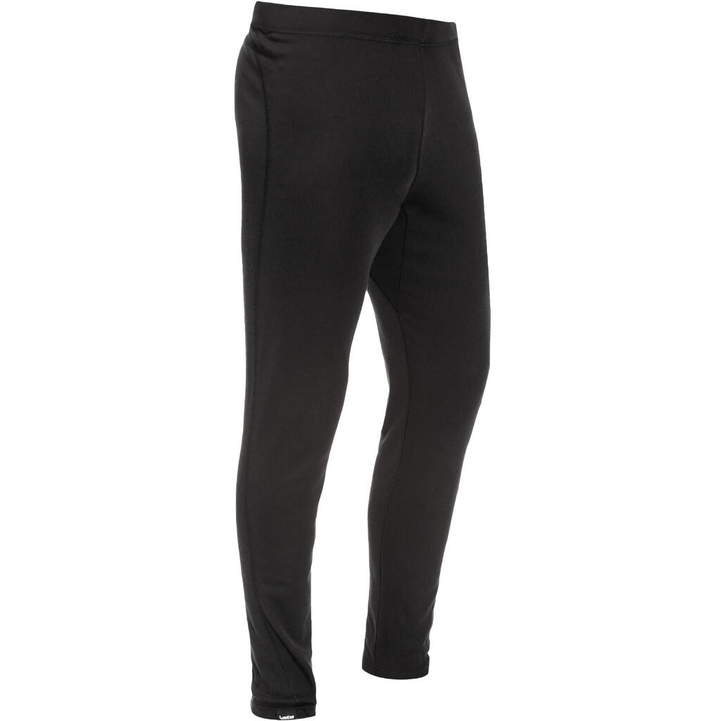 SIMPLE WARM MEN'S TROUSERS SKI BASE LAYER - BLACK